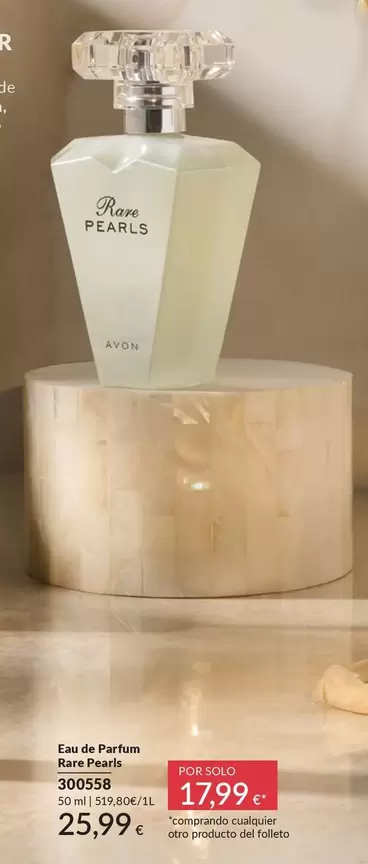 Avon - Eau De Parfum Rare Pearls