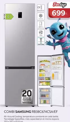 Samsung - Combi Rb38c674csa/ef