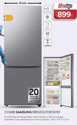 Samsung - Combi Rb53dg703es9/ef