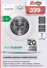 Samsung - Lavadora Ww80cgc04dthec