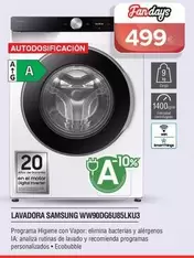 Samsung - Lavadora Ww90dg6u85lku3