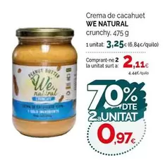 Naturals - Crema De Cacahuet Crunchy