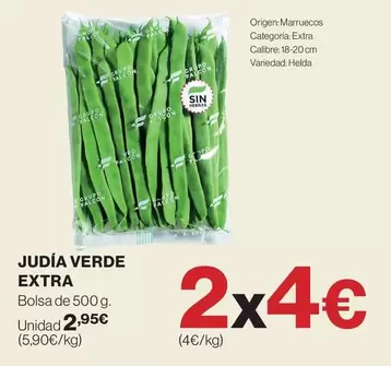 origen - Judia Verde Extra
