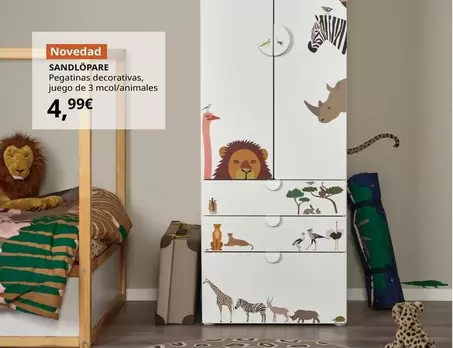 Sandlöpare - Pegatinas Decorativas, Juego De 3 Mcol/Animales