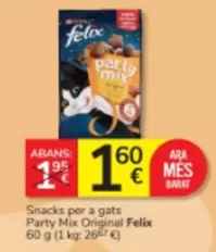 Purina - Snacks Per A Gats Party Mix Original Felix