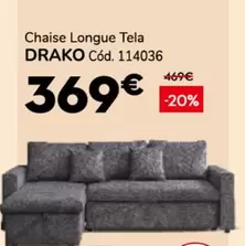 Drako - Chaise Longue Tela