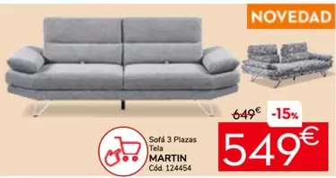 Sofa 3 Plazas Tela
