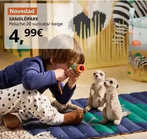 Sandlopare - Peluche 20 Suricata / Beige 