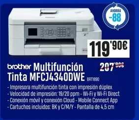 Brother - Multifuncion Tinta MFCJ4340DWE 