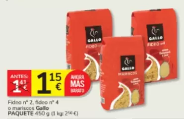 Gallo - Fideo N° 2/ Fideo N° 4 O Mariscos Paquete
