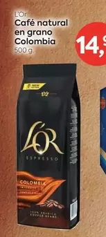l'or - Cafe Natural En Grano Colombia