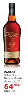 Zacapa - Solera Gran Reserva, Ron De Guatemala