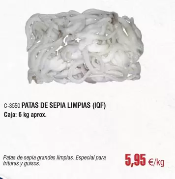 Patas De Sepia Limpias
