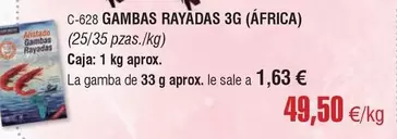 Gambas Rayadas 3g (africa)