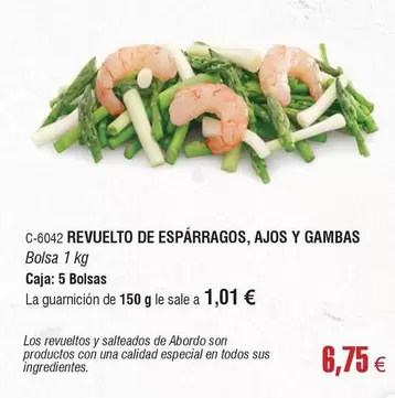 abordo - Revuelto De Esparragos, Ajos Y Gambas