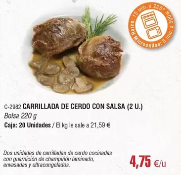 MOOS - Carrillada De Cerdo Con Salsa