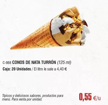 Conos De Nata Turron