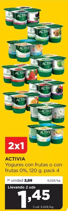 Activia - Yogurt Con Frutas O Con Frutas 0%