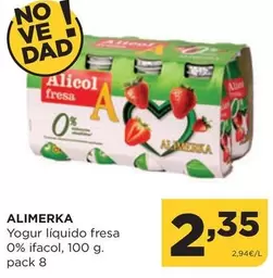 Alimerka - Yogur Liquido Fresa 0% Ifacol