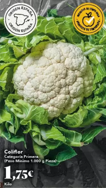 origen - Coliflor
