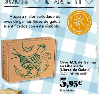 Pazo De Vilane - Ovos M/L De Galinas En Liberdade