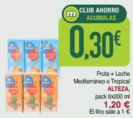 Alteza - Fruta + Leche Mediterráneo O Tropical