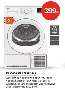 Beko - Secadora Du9112gao