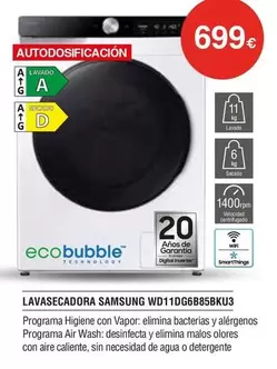 Samsung - Lavasecadora Wd11DG6B85BKU3