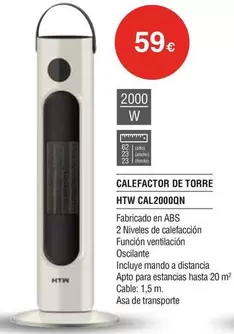 HTW - Calefactor De Torre Htw Cal2000on