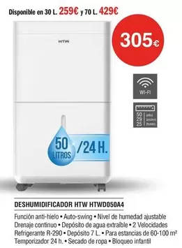 HTW - Deshumidificador Htw Htvd0504