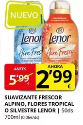 lenor - Suavizante Frescor Alpino, Flores Tropical O Silvestre