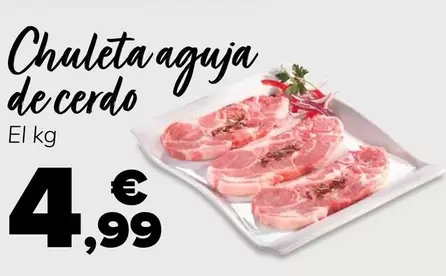 Chuleta Aguja De Cerdo