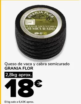 Granja Flor - Queso De Vaca Y Cabra Semicurado