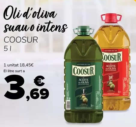 Coosur - Oli D'Oliva Suau O Intens