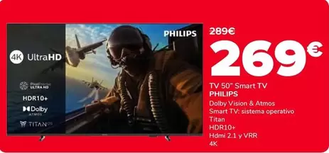Philips - Tv 50" Smart Tv