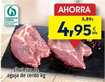 Chuletas De Aguja De Cerdo Kg