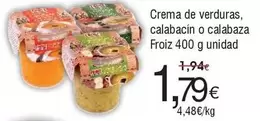 Froiz - Crema De Verduras, Calabacin O Calabaza