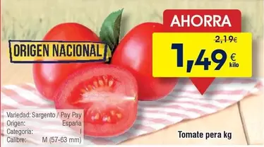 origen - Tomate Pera