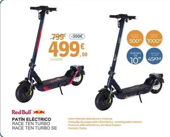 Red Bull - Patin Eléctrico Race Ten Turbo / Race Ten Turbo Se