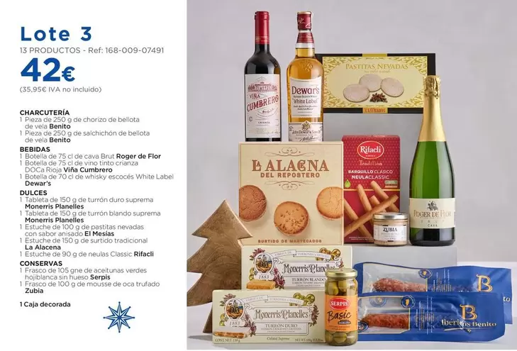 Lote 3 : Charcuteria, Bebidas, Dulces, Conservas