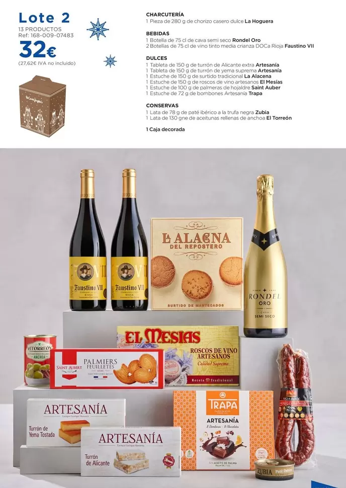Lote 2 : Charcuteria, Bebidas, Dulces, Conservas