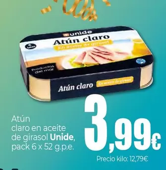 Unide - Atún Claro En Aceite De Girasol