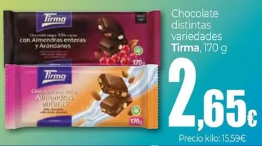 Tirma - Chocolate Distintas Variedades