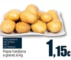 Papa Mediana A Granel