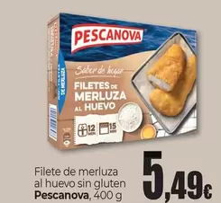 Pescanova - Filete De Merluza Al Huevo Sin Gluten