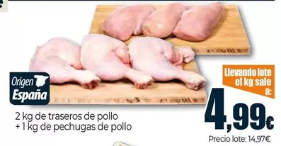 2 Kg De Traseros De Pollo + 1 Kg De Pechugas De Pollo