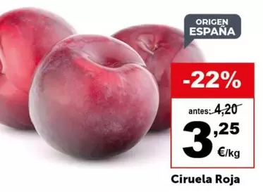 origen - Ciruela Roja