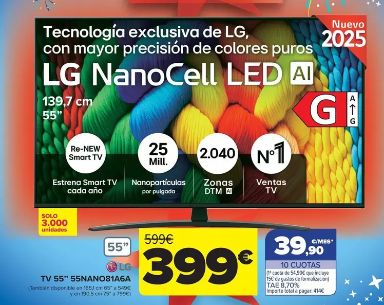 LG - Tv 55" 55NANO81A6A