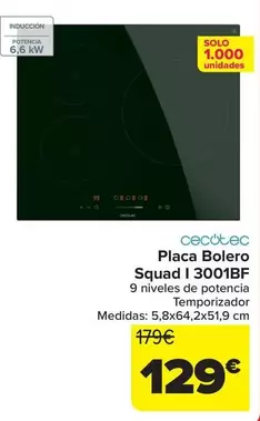 Cecotec - Placa Bolero Squad | 3001BF