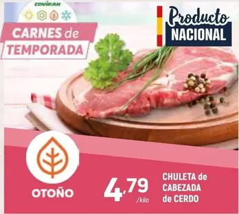 Coviran - Chuleta De Cabezada De Cerdo